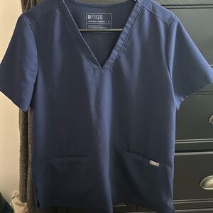 Figs Navy Blue Women's Top